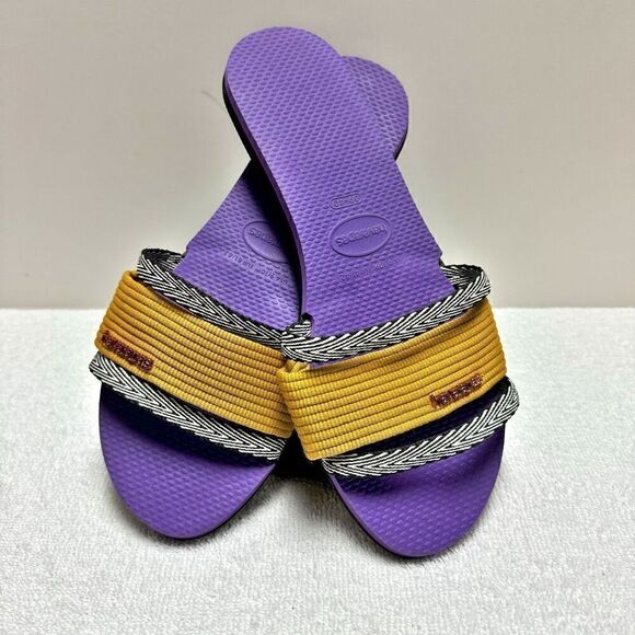 Havaianas Slides Purple Mustard - Picture 1 of 6